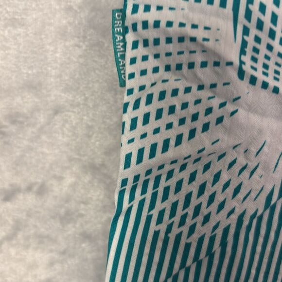 NWT New Dreamland Aqua Teal White Tropical Shorts Drawstring Belt Size 50 - Picture 9 of 14